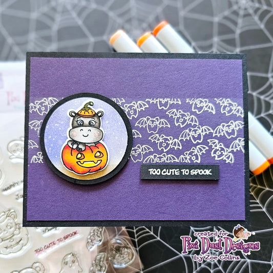 Hippo Halloween Card