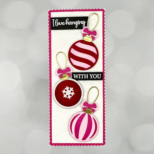 Slimeline and Ornaments Card