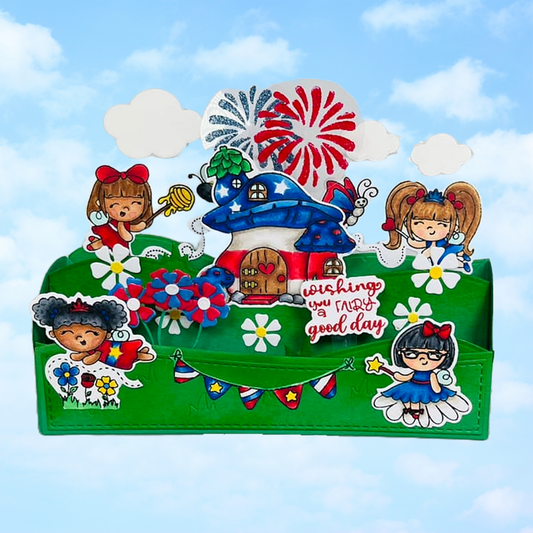 Patriotic Fairies Wishing You a Fairy Good Day!