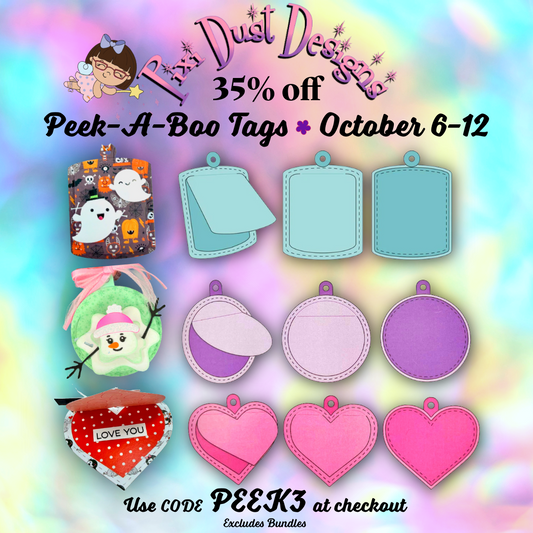 35% off Peek-A-Boo Tags this week!