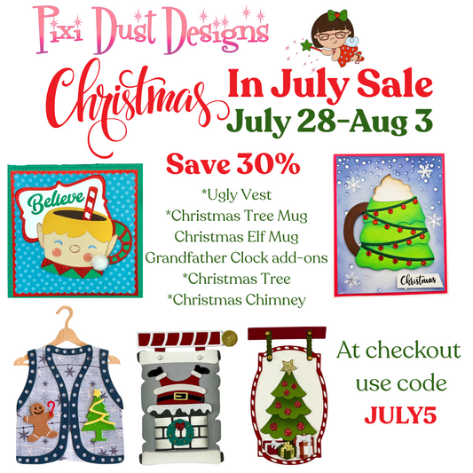 Last Week of our Christmas in July Sale!