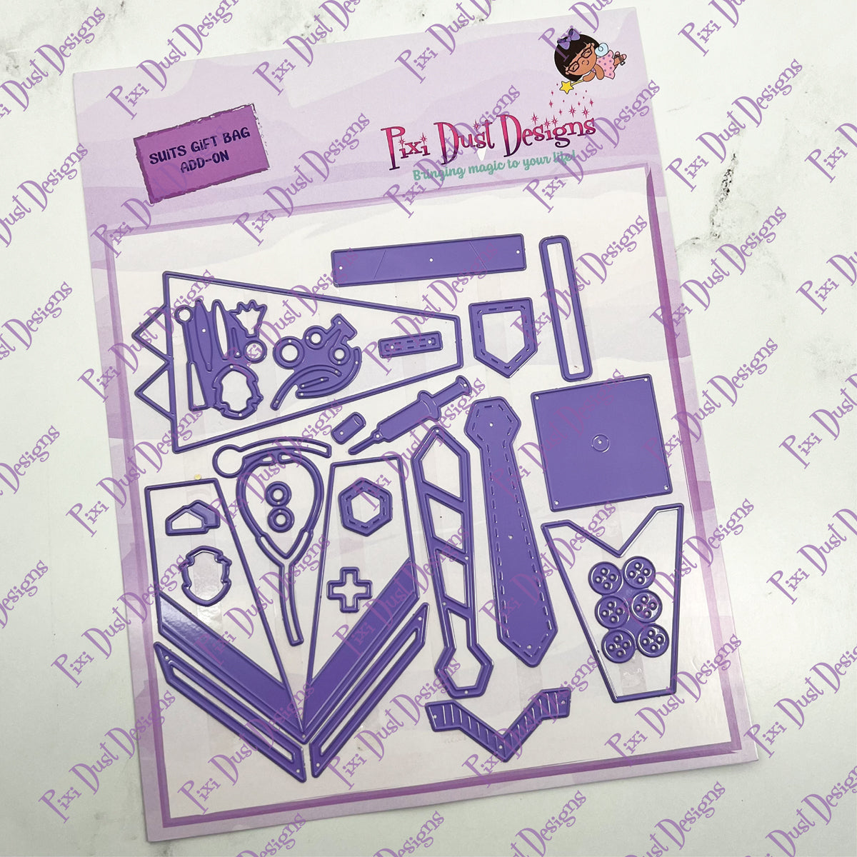 Suits Gift Bag Add-On Die