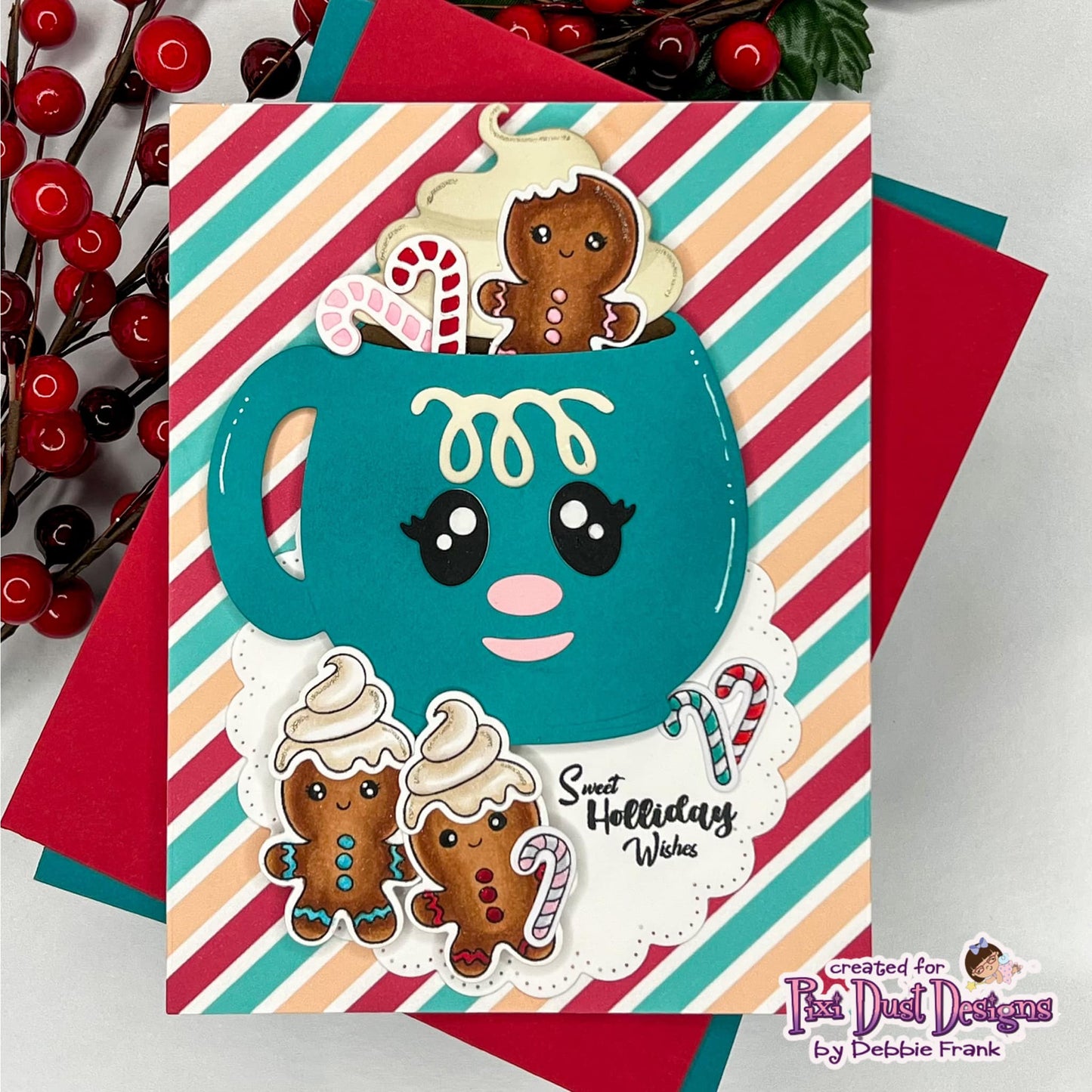 Gingerbread paper Gingy Dress up Stamps and Pixi Cuts and 6x6 paper pad Bundle