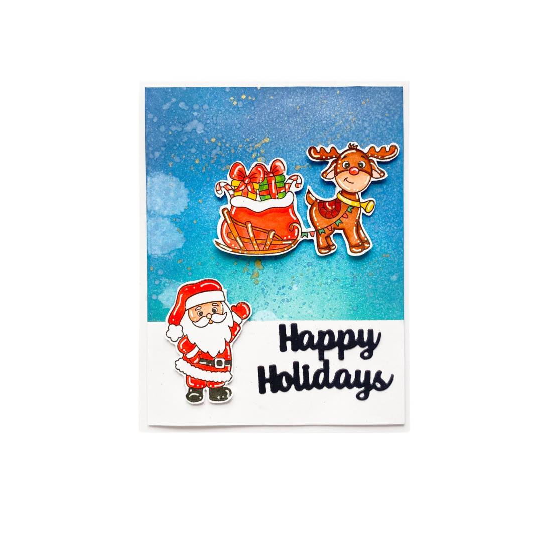 Happy Holidays Stamp