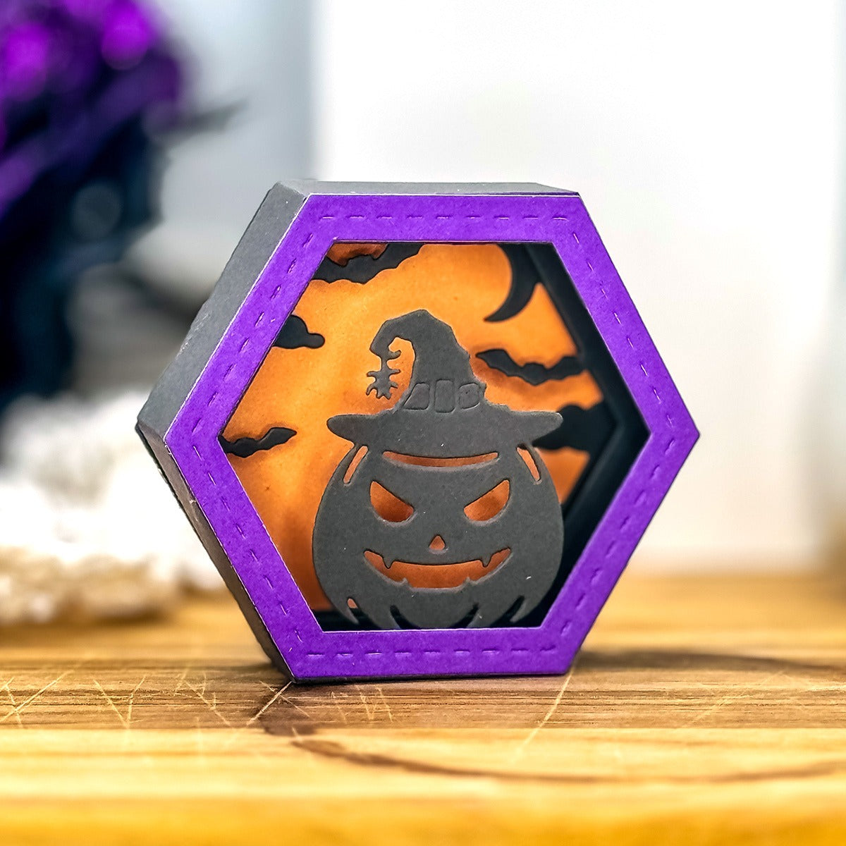 Hexagon and Halloween Add-On Die Bundle