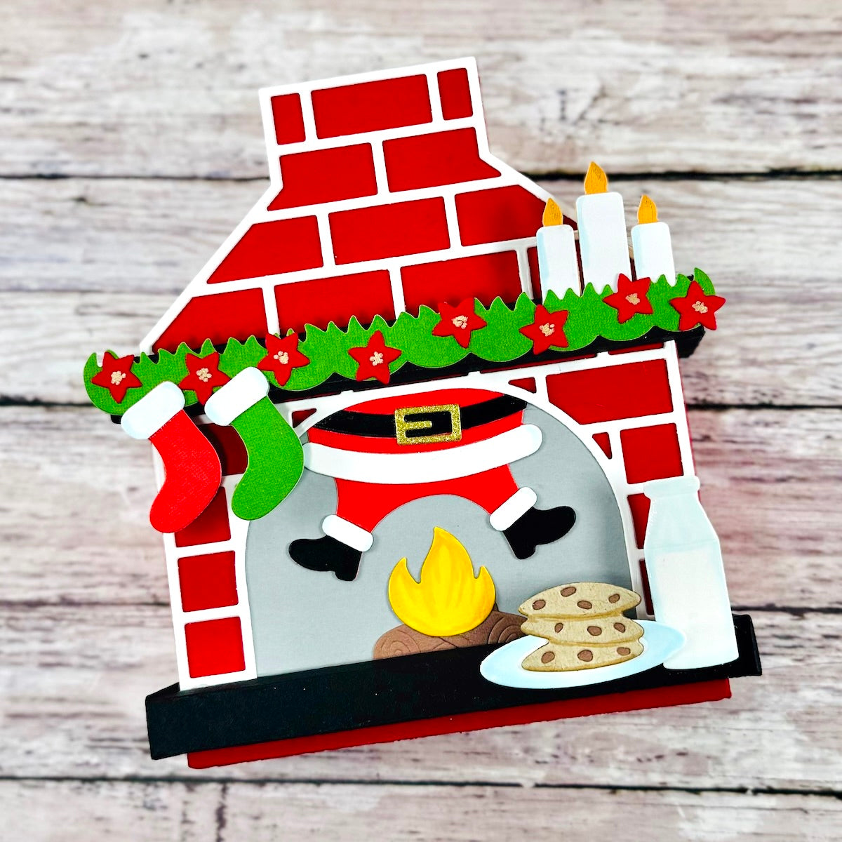 Christmas Fireplace A&B Die
