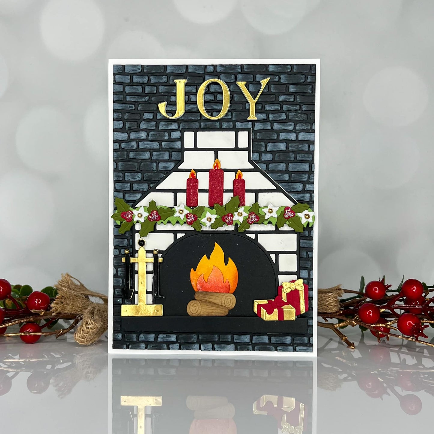 Christmas Fireplace A&B Die