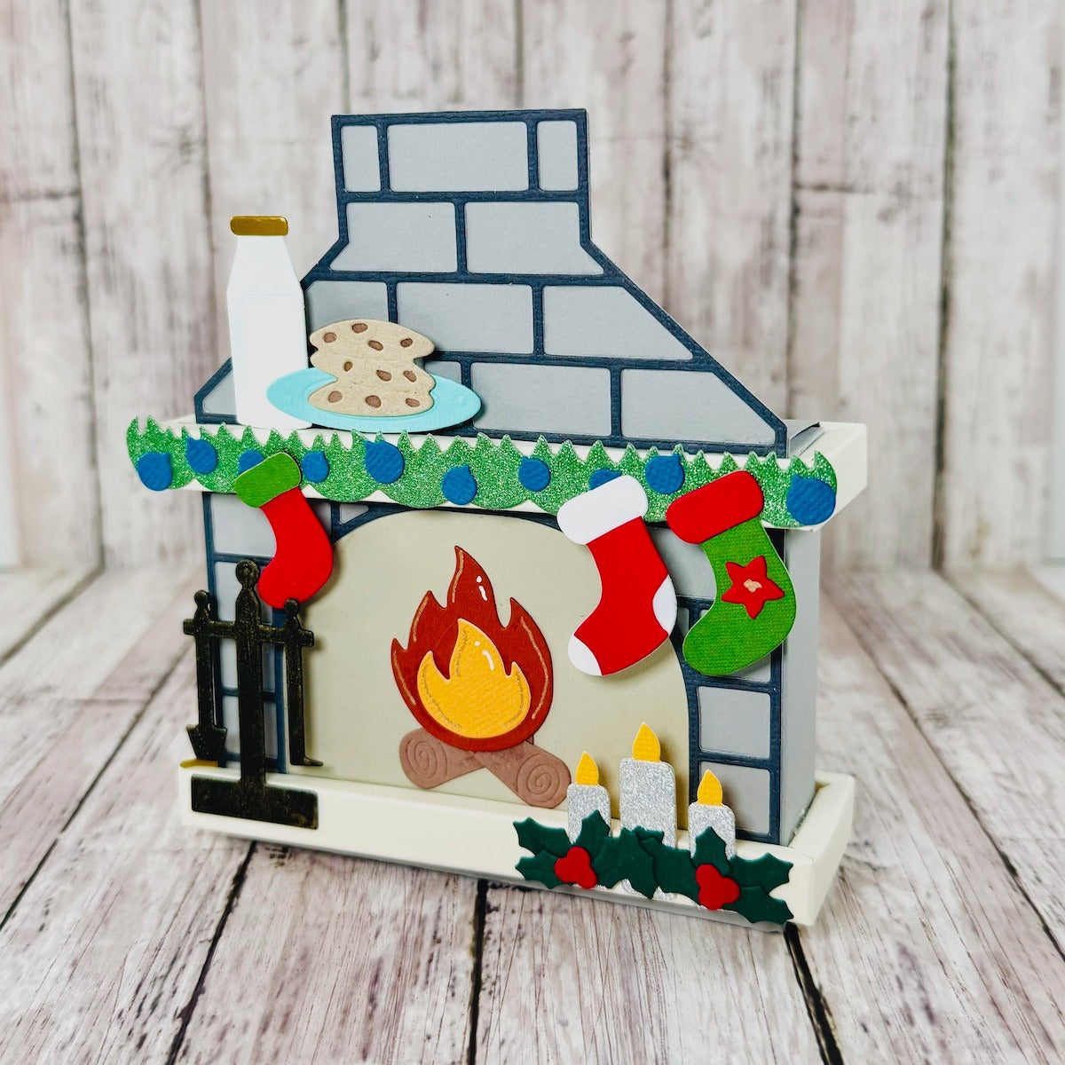Christmas Fireplace A&B Die