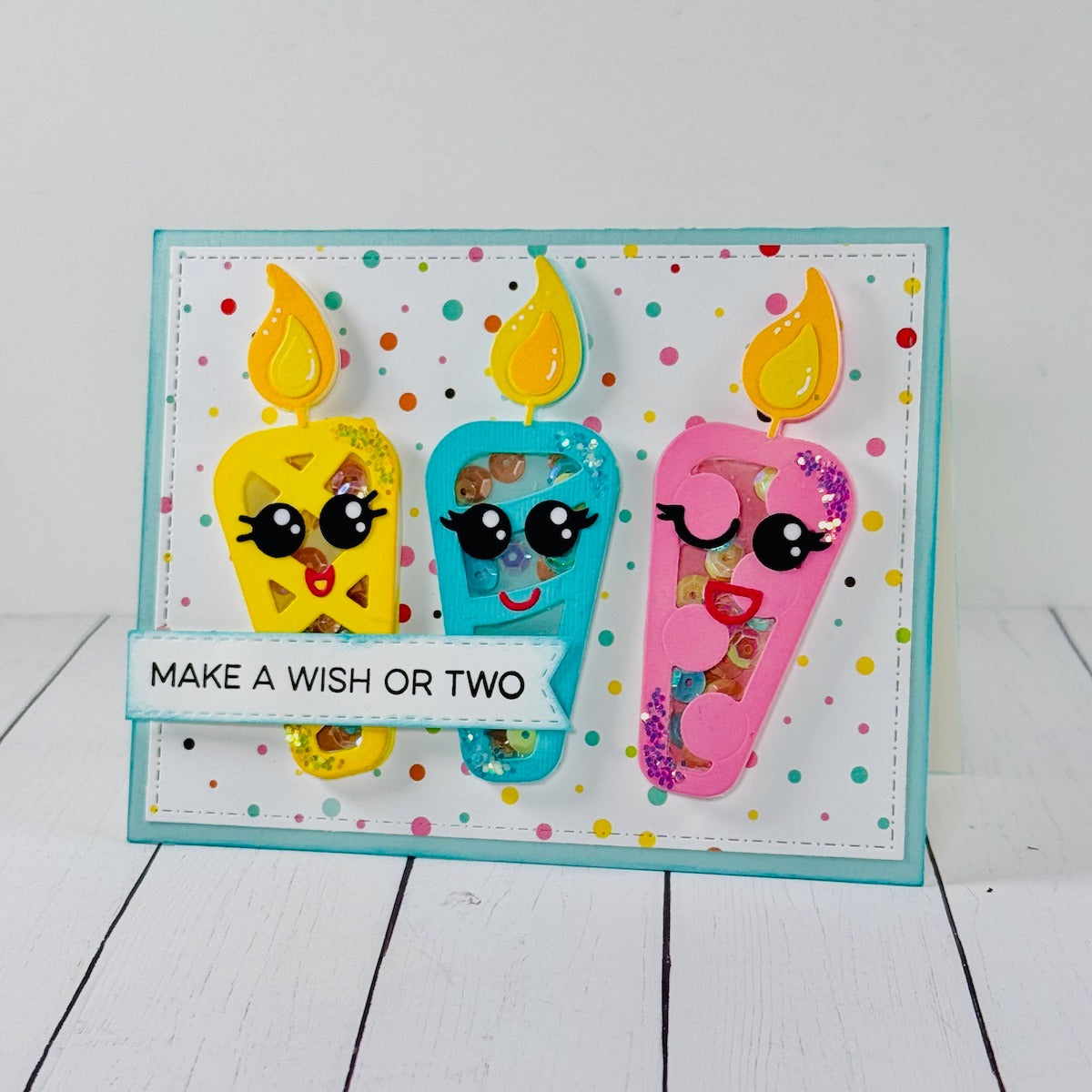 Shaker Birthday Candles Die set