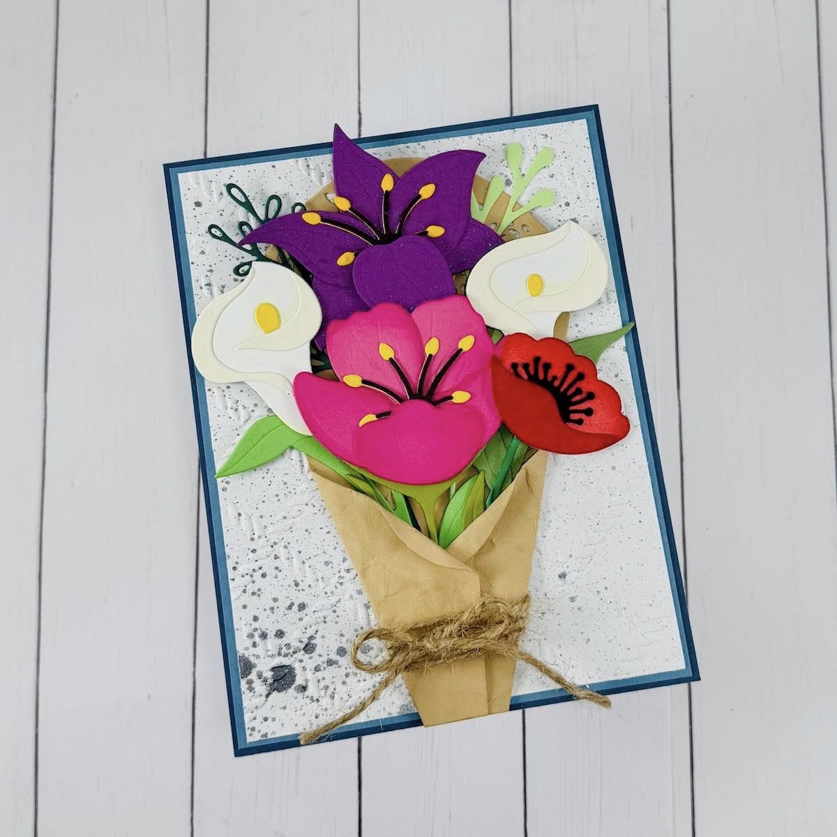 Calla, Foliage, Poppy, Bouquet Wrap Die set Bundle