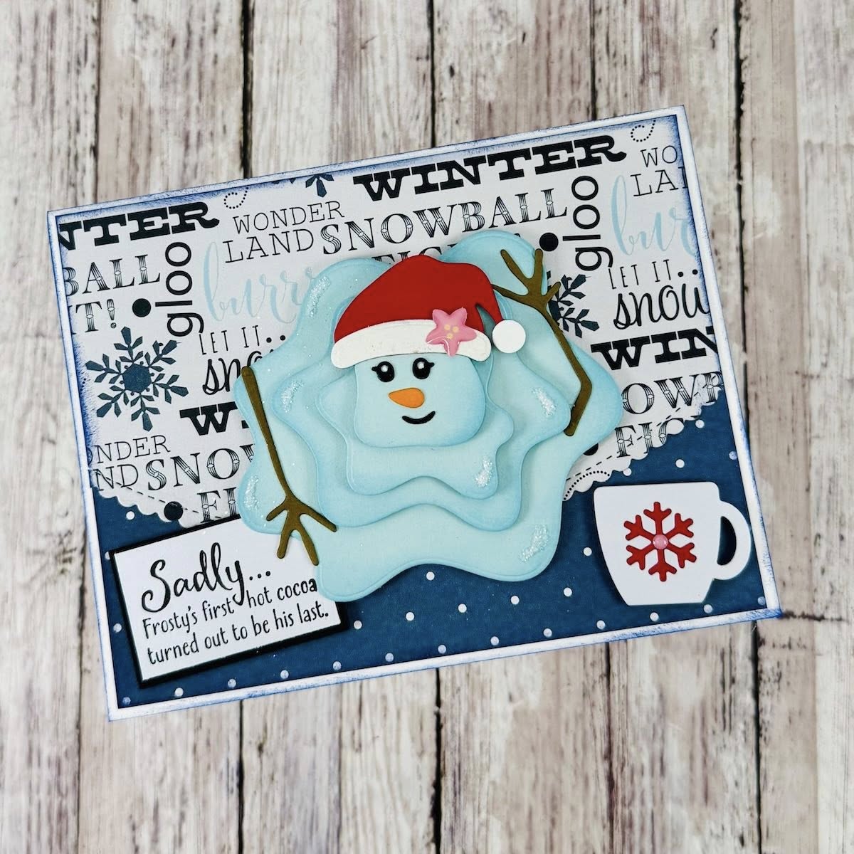 Snowman and Santa Sock Die