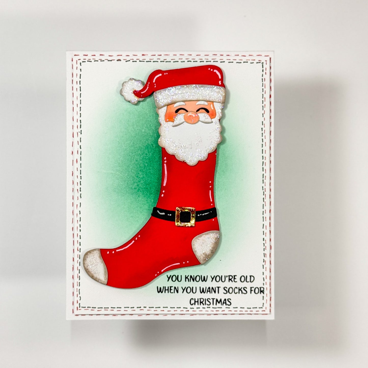 Snowman and Santa Sock Die