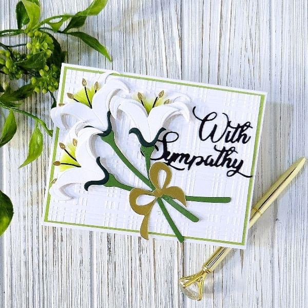 Bergenia, Daffodil, Tulip, and Lily die set Bundle