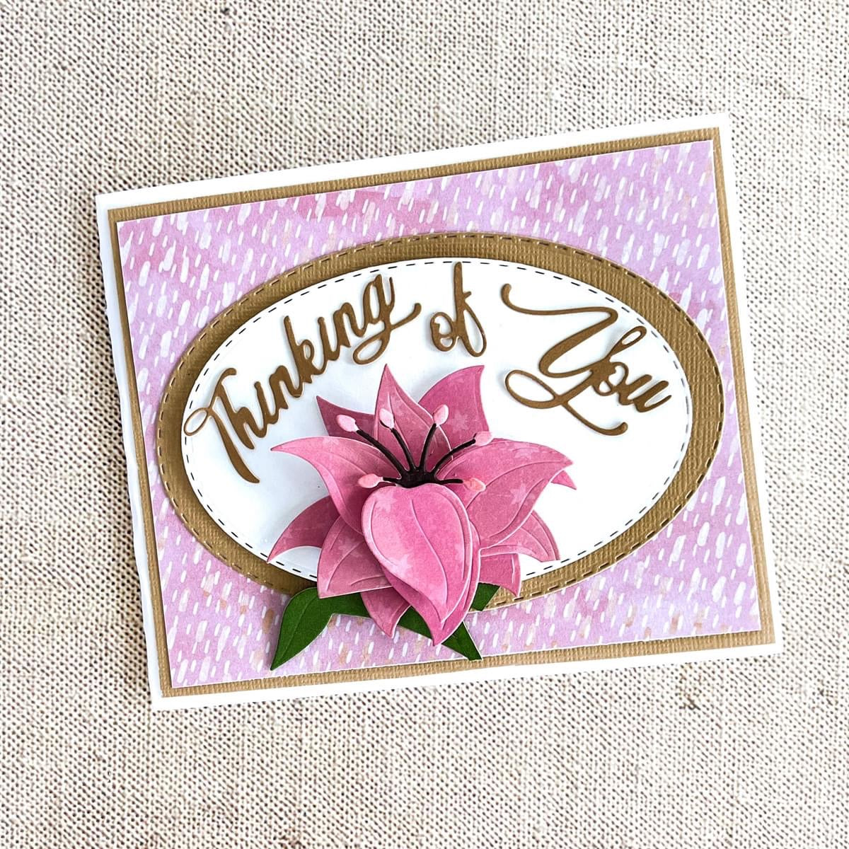 Bergenia, Daffodil, Tulip, and Lily die set Bundle