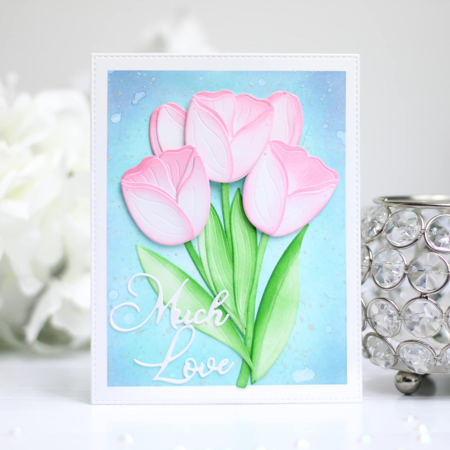 Bergenia, Daffodil, Tulip, and Lily die set Bundle