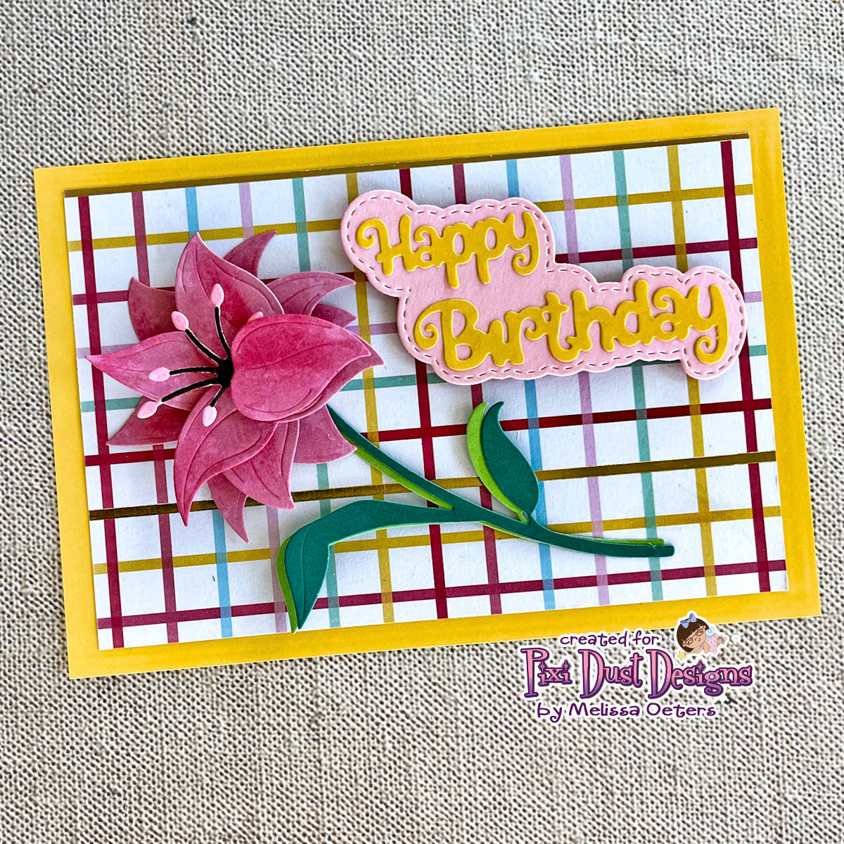 Birthday Sentiments Die Set