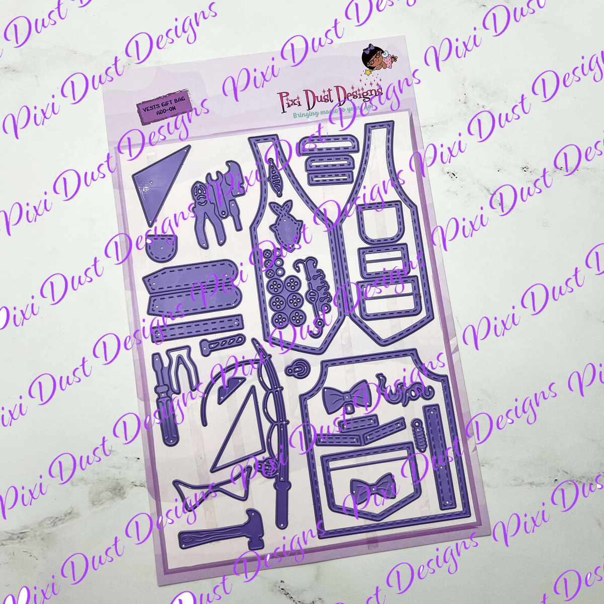 Vest Gift bag Add-on Die
