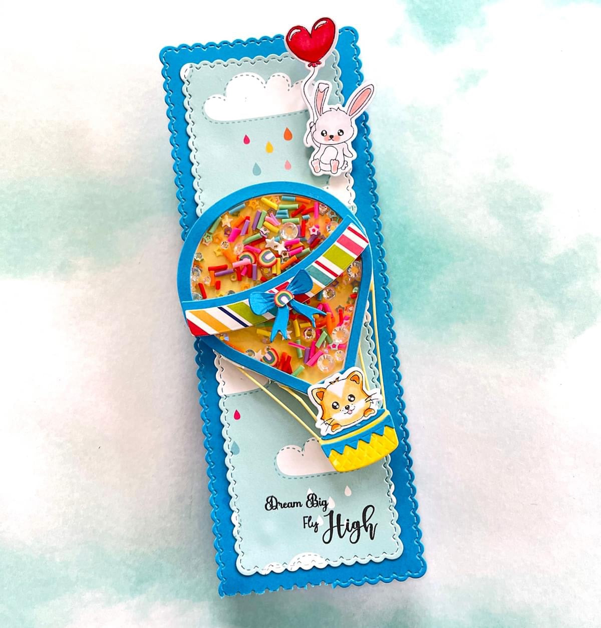 Hot Air Balloon and Up, Up & Away stamp and Pixi Cuts Bundle