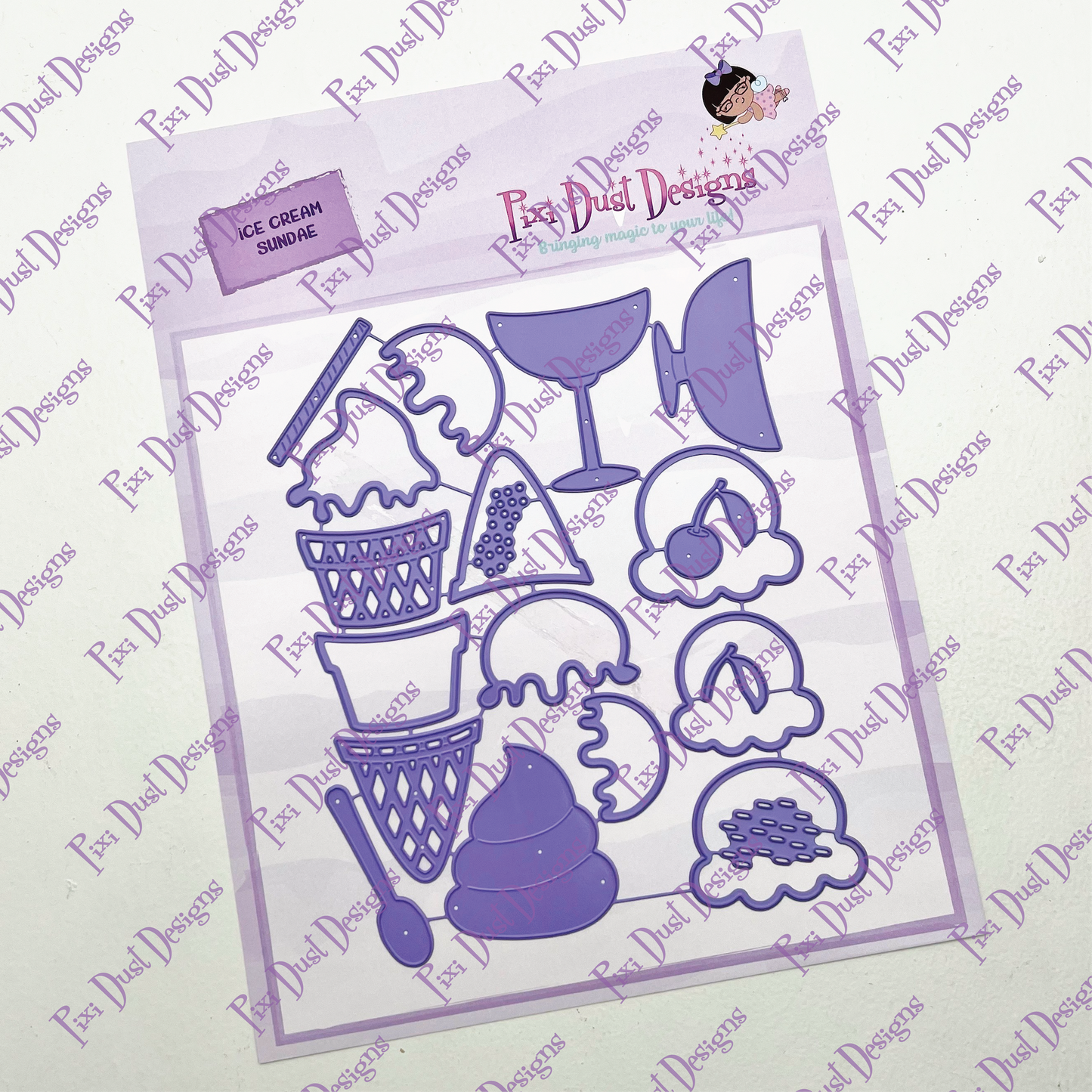 Ice Cream Sundae Die Set