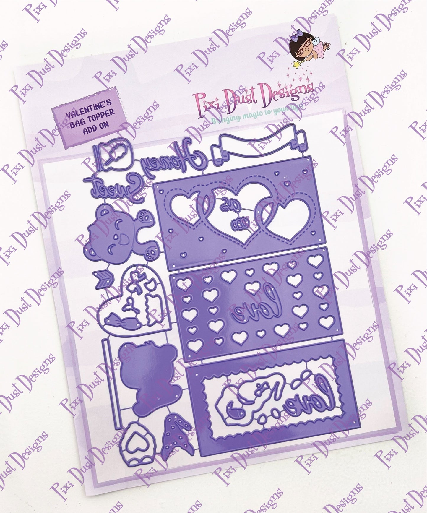 Valentine's Bag Topper Add On Die set