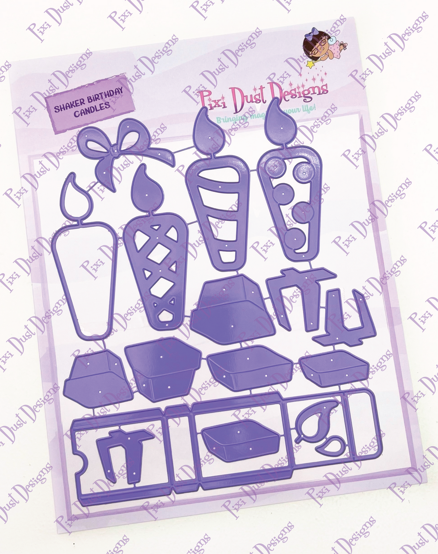 Shaker Birthday Candles Die set