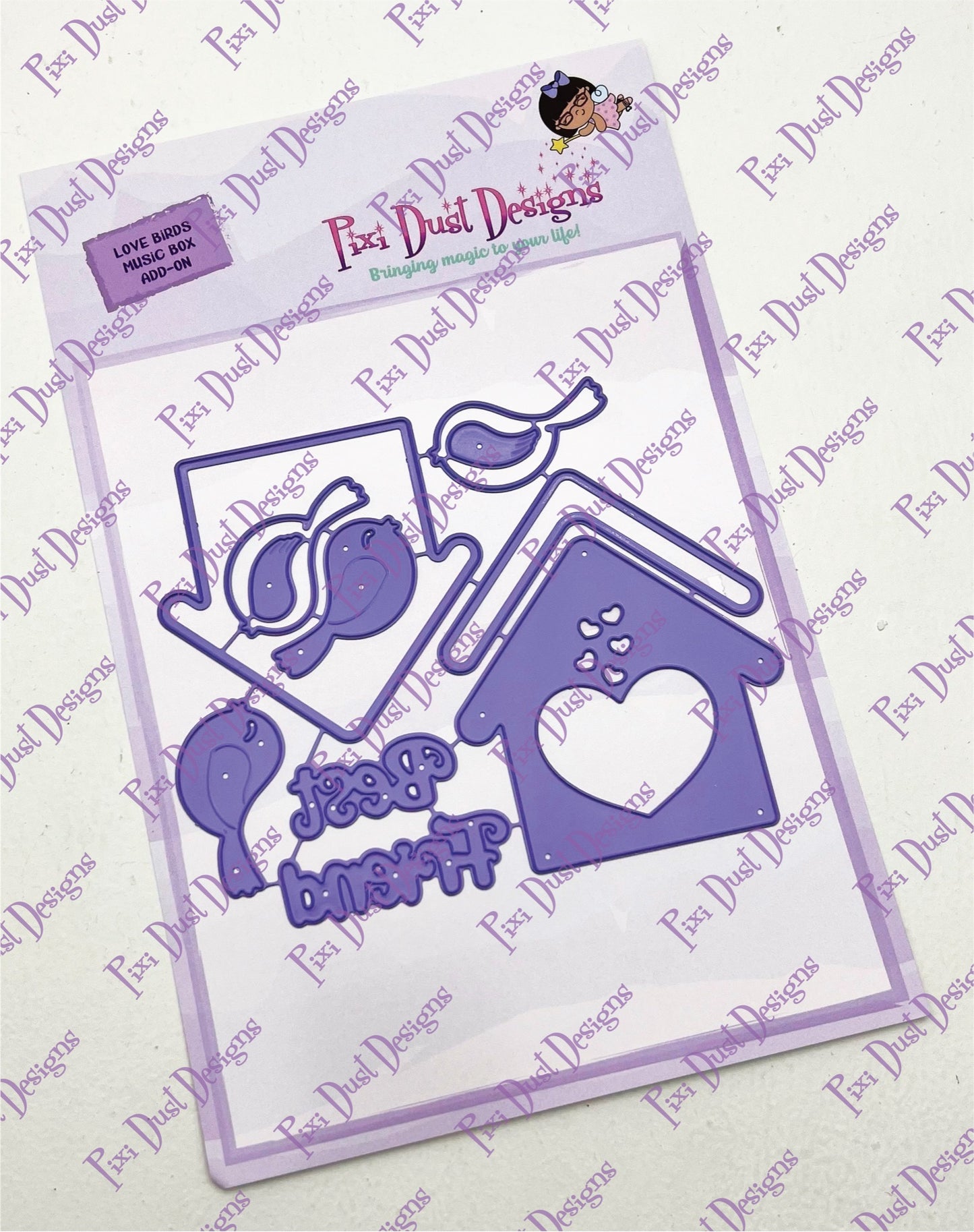 Love Birds Music Box Add-on Die