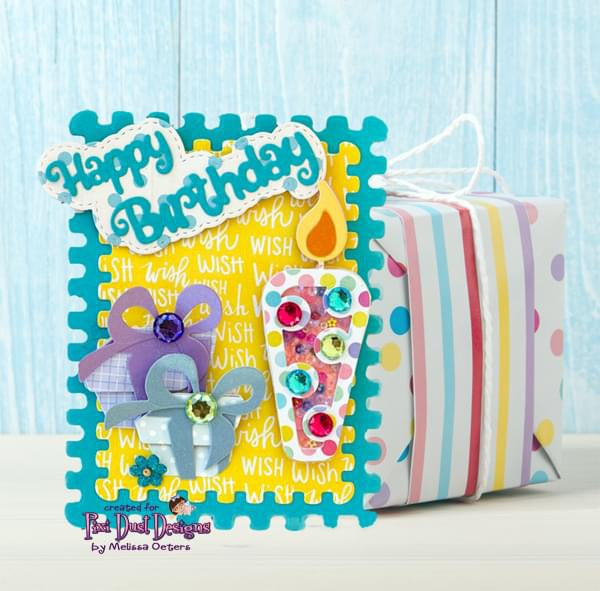 Shaker Birthday Candles Die set