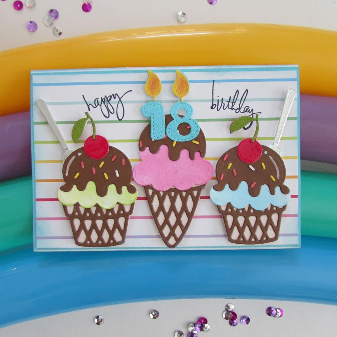 Ice Cream Sundae Die Set