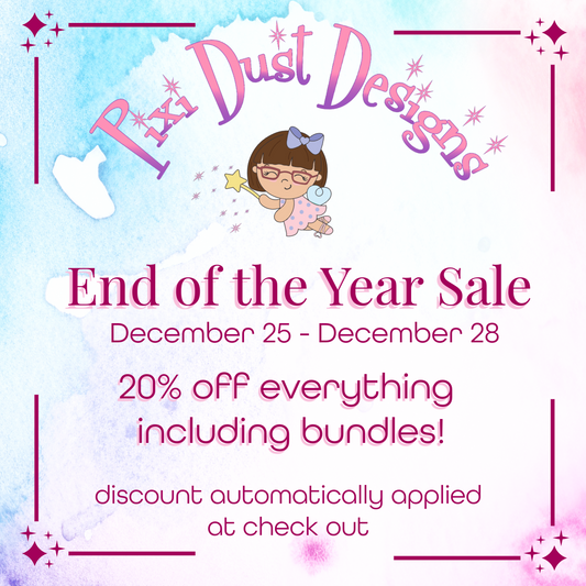 End of Year Sale!