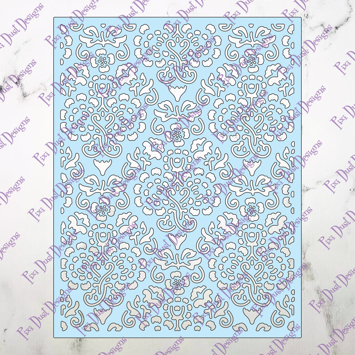 Damask Background Die