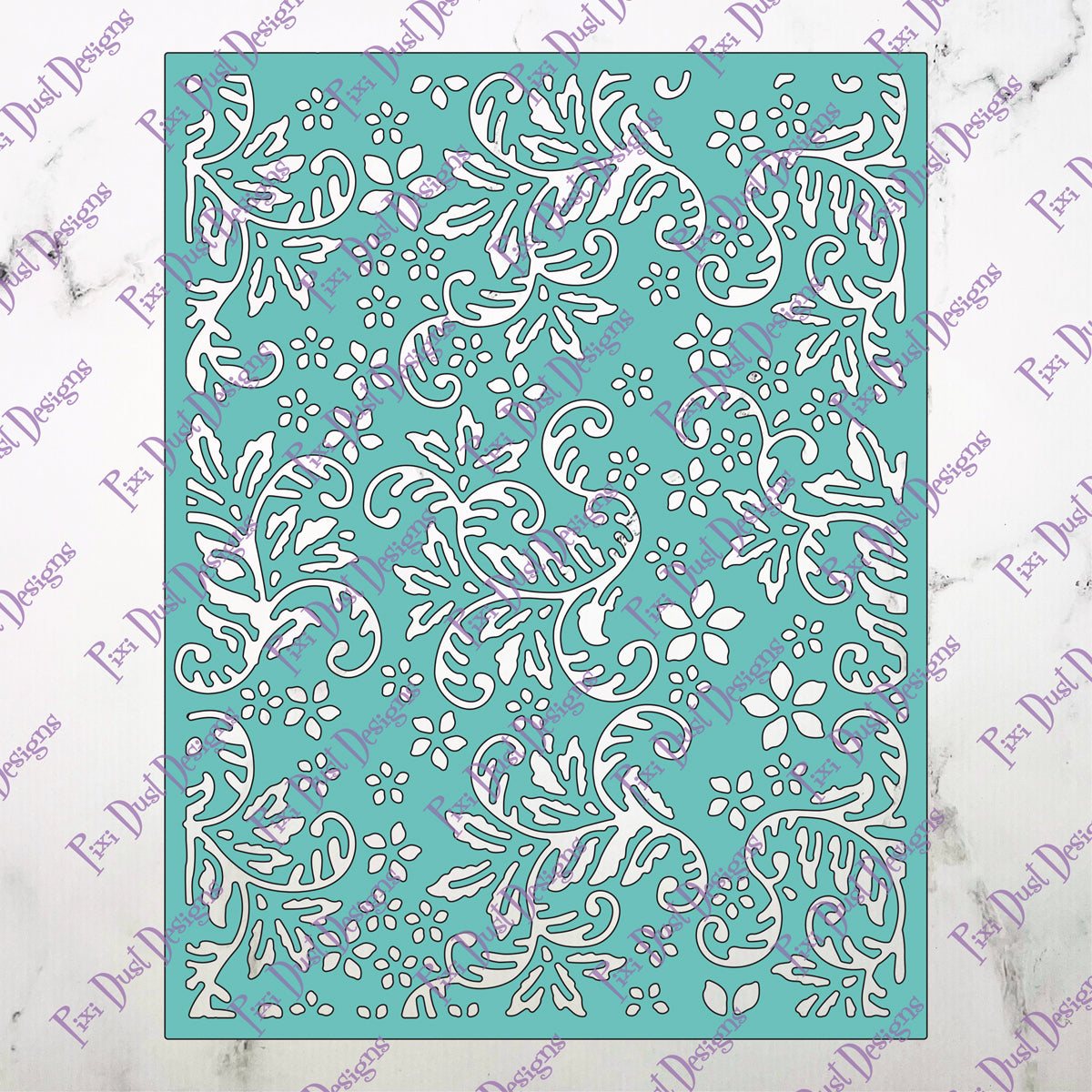 Blooming Flourish Background Die