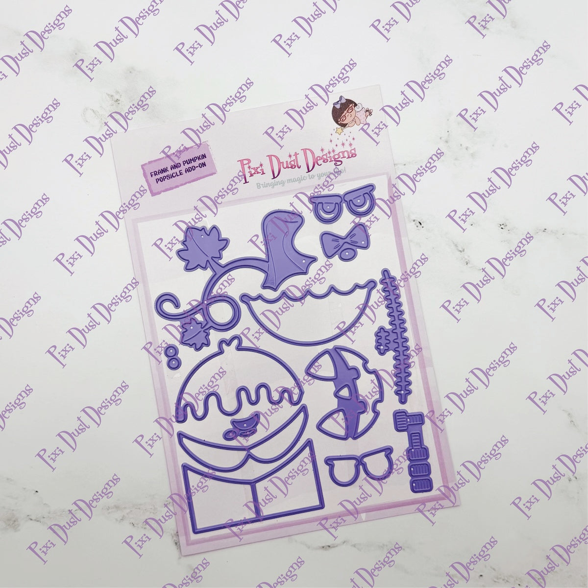Frank and Pumpkin popsicle Add-on Dies