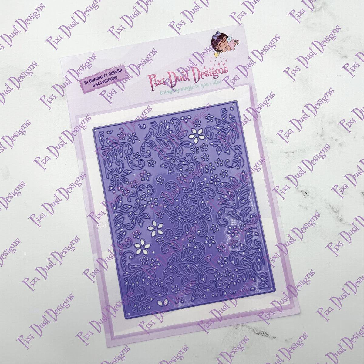 Blooming Flourish Background Die