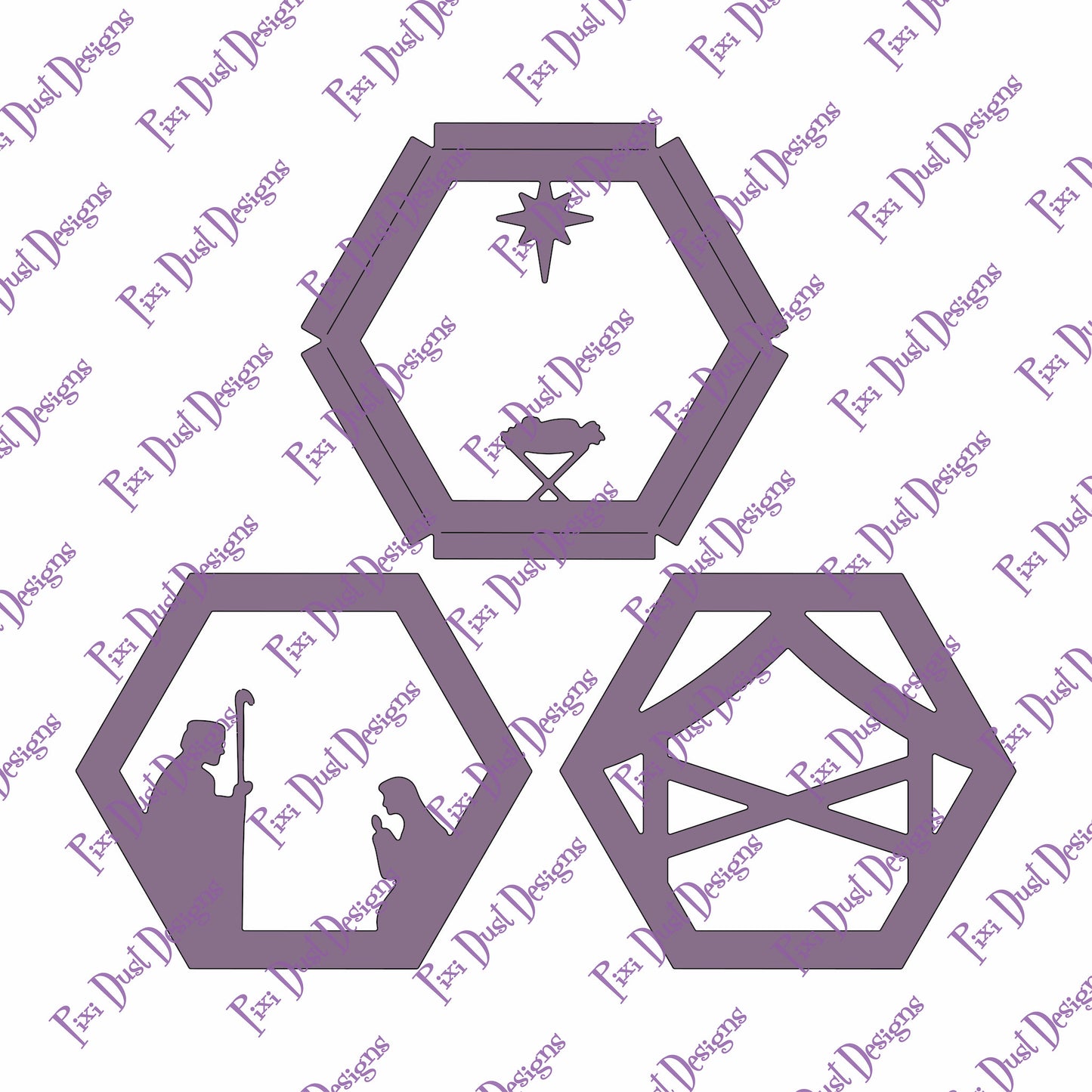 Nativity Ornament add-on Die