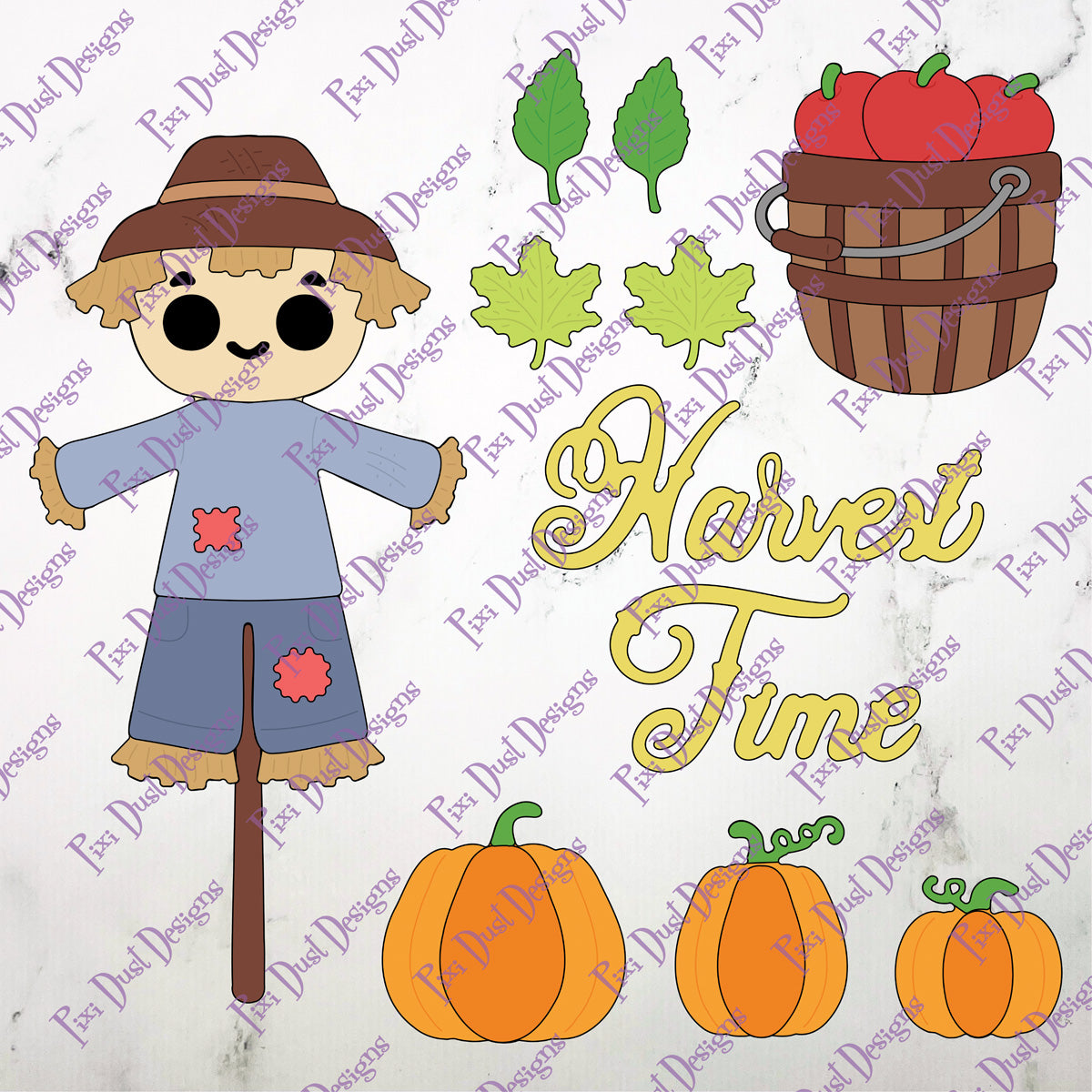 Vintage truck and Autumn Accessories Bundle