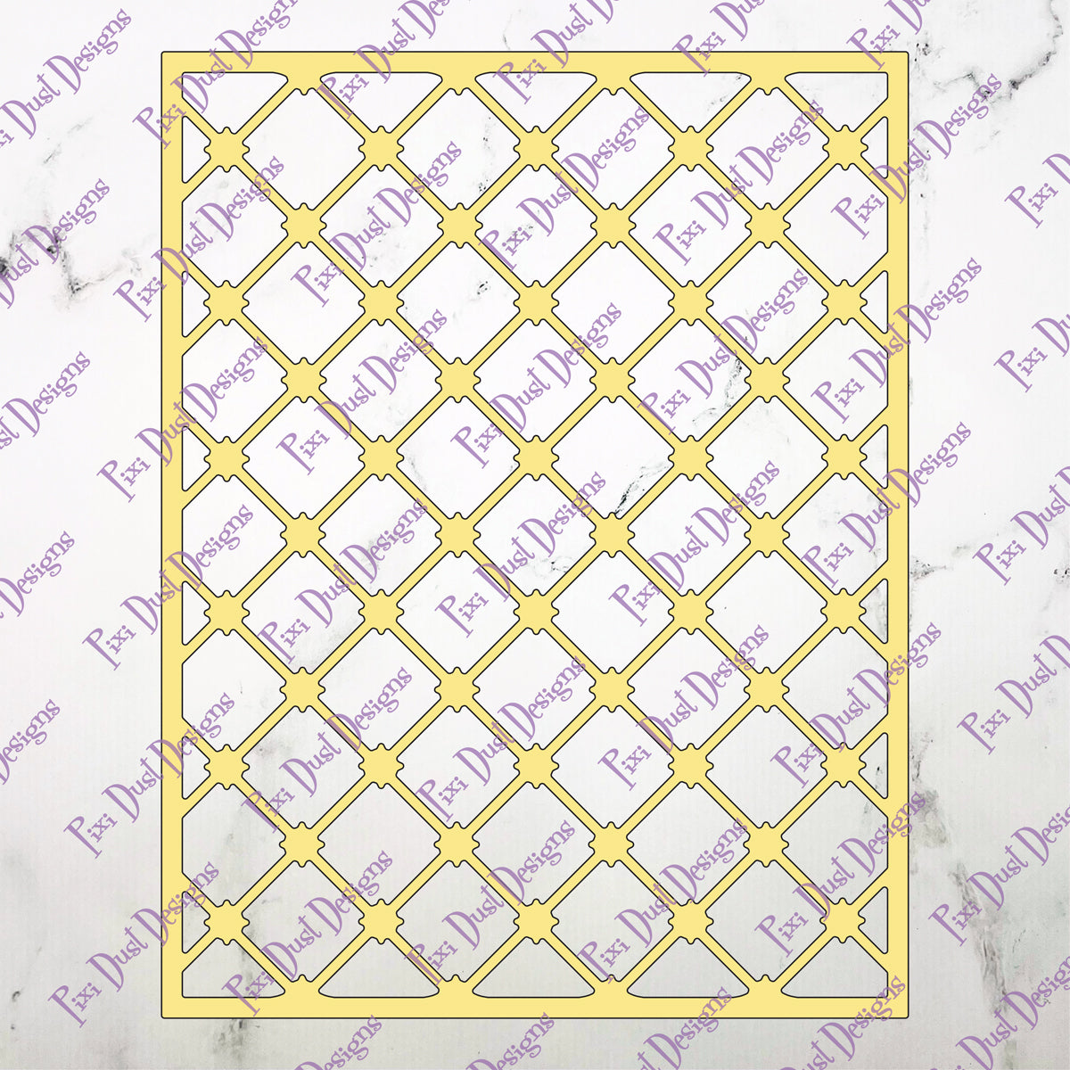 Elegant Trellis Background Die
