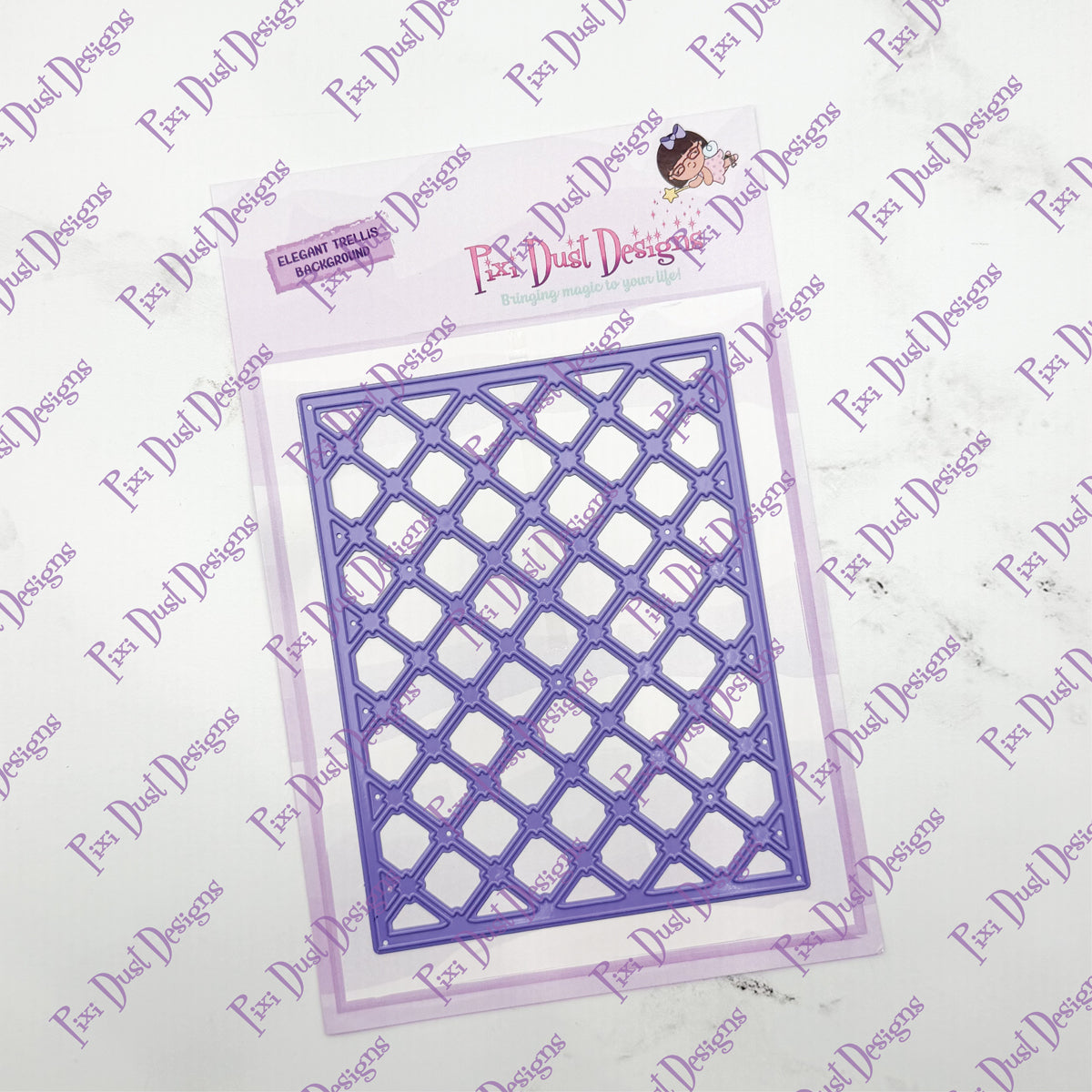 Elegant Trellis Background Die
