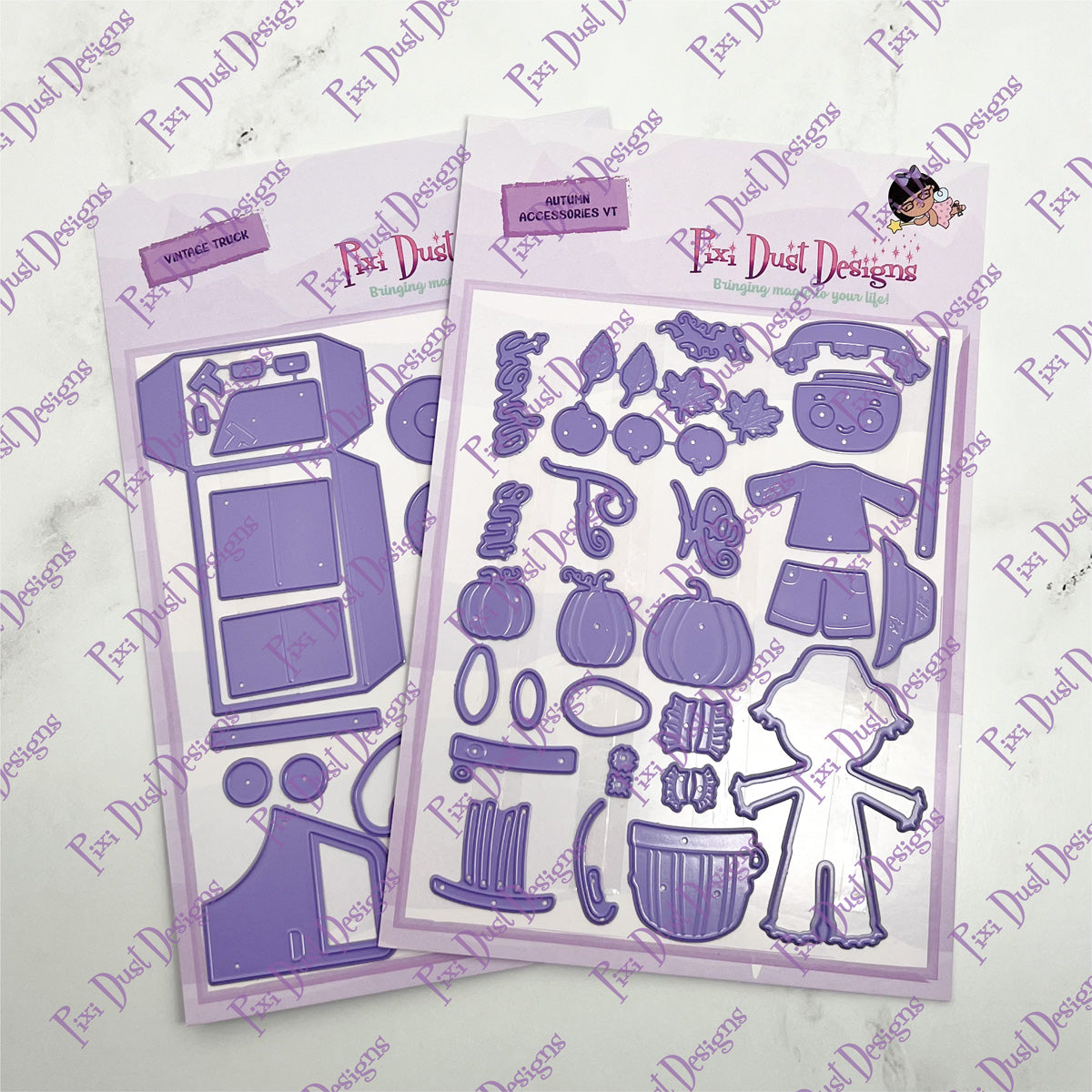 Vintage truck and Autumn Accessories Bundle