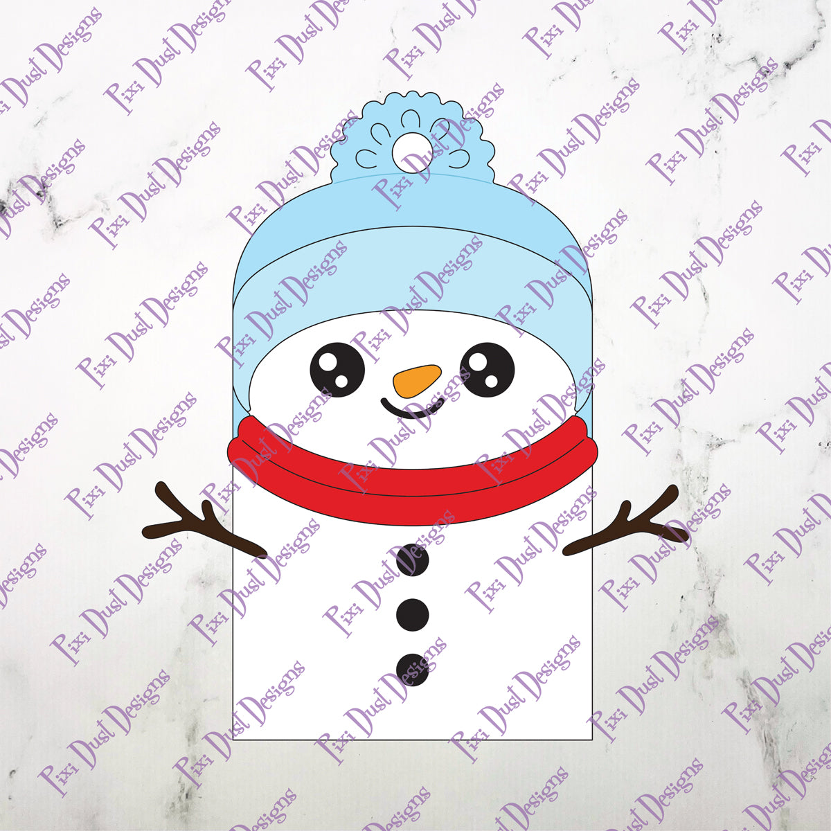 Snowman Pocket Tag