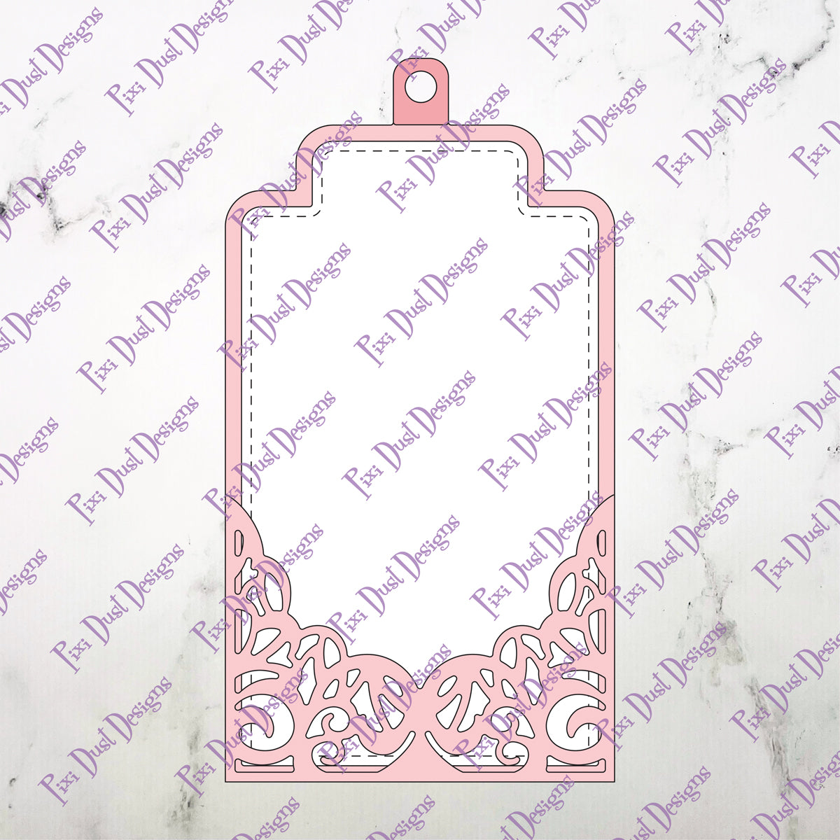 Fancy Lace Pocket Tag Die