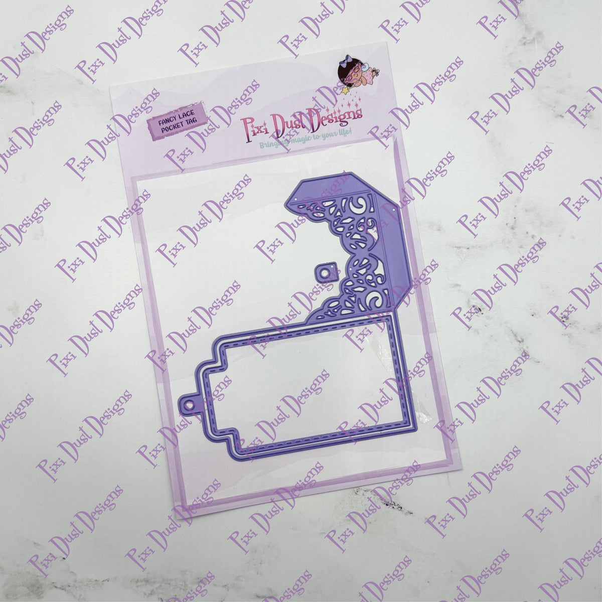 Fancy Lace Pocket Tag Die