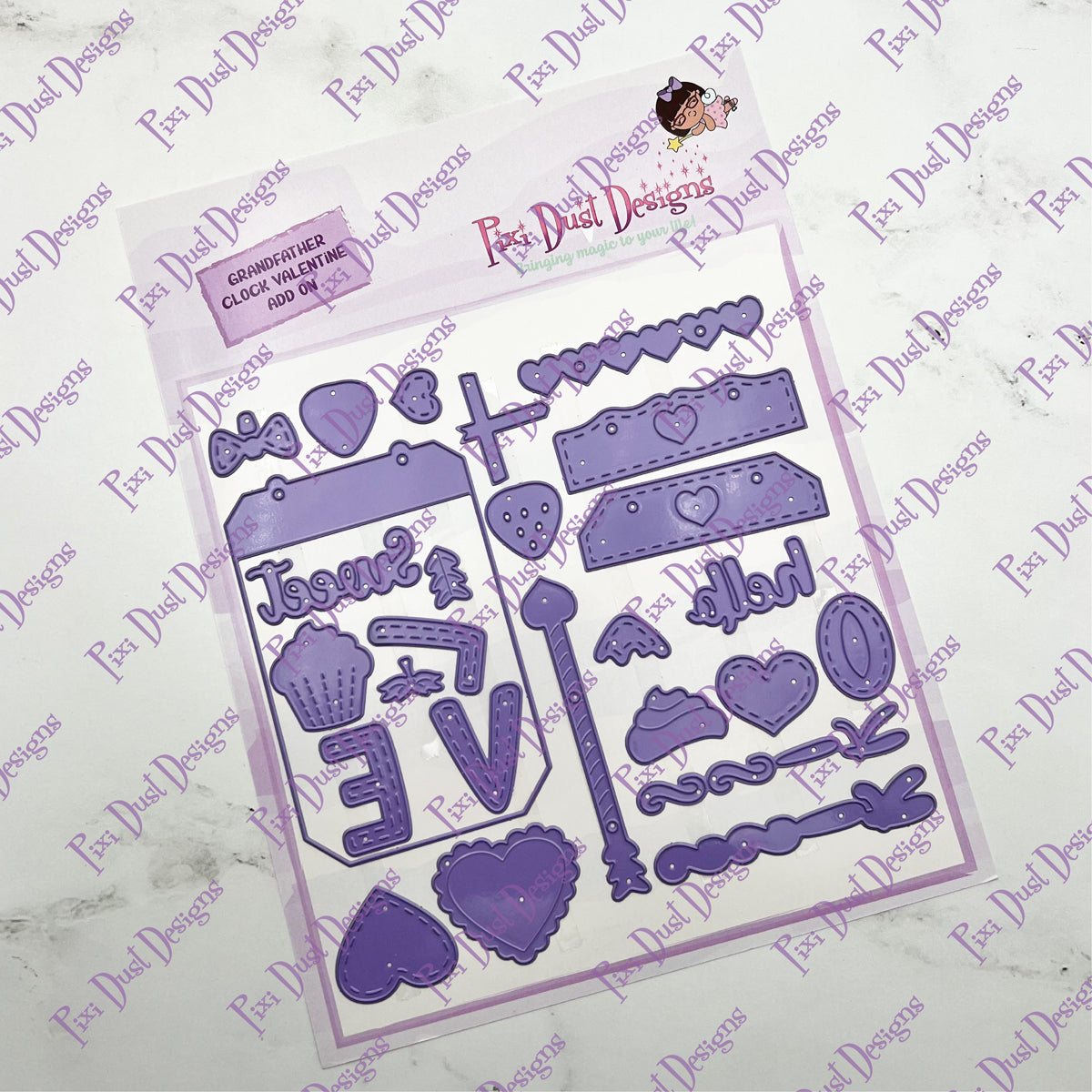 Grandfather Clock Valentine Add-On