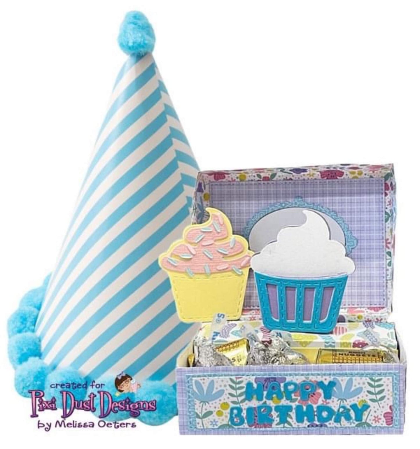 A Wish Surprise Cupcake - Music Box Add-On die set bundle
