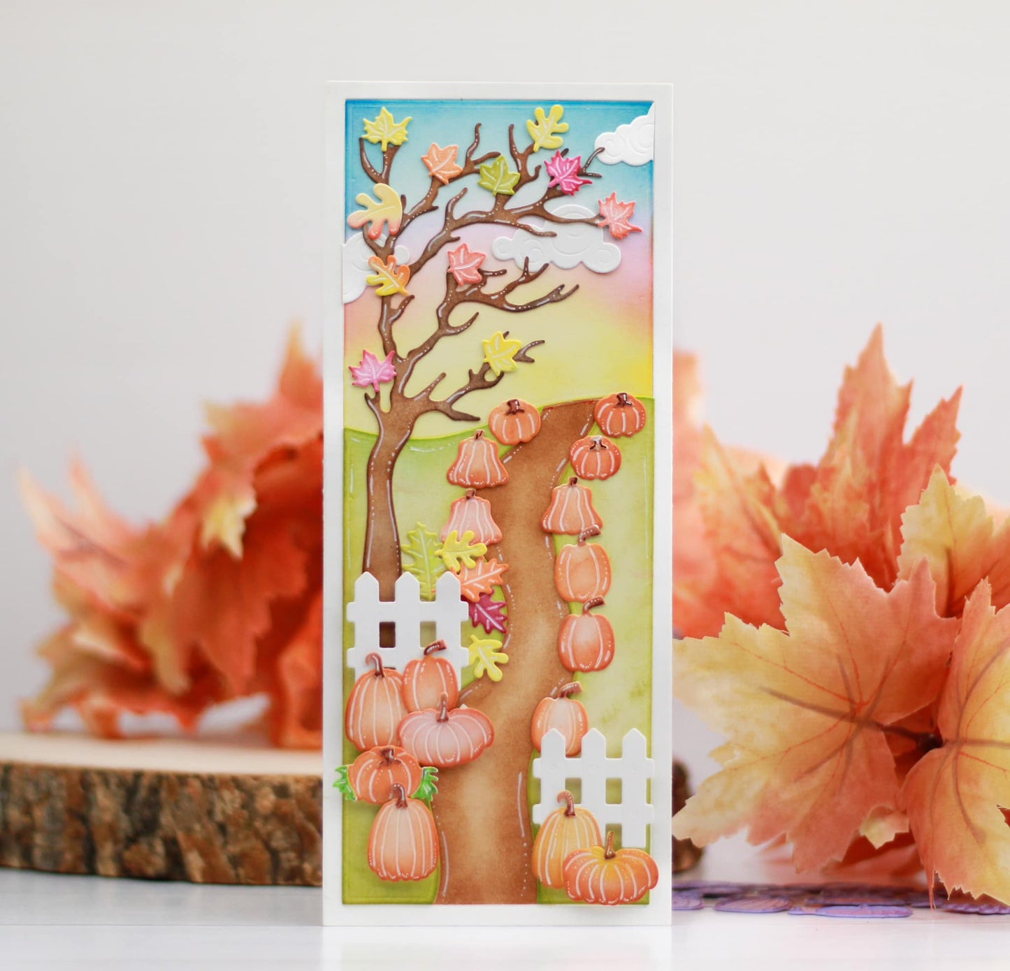 Hello Autumn Slimline Die