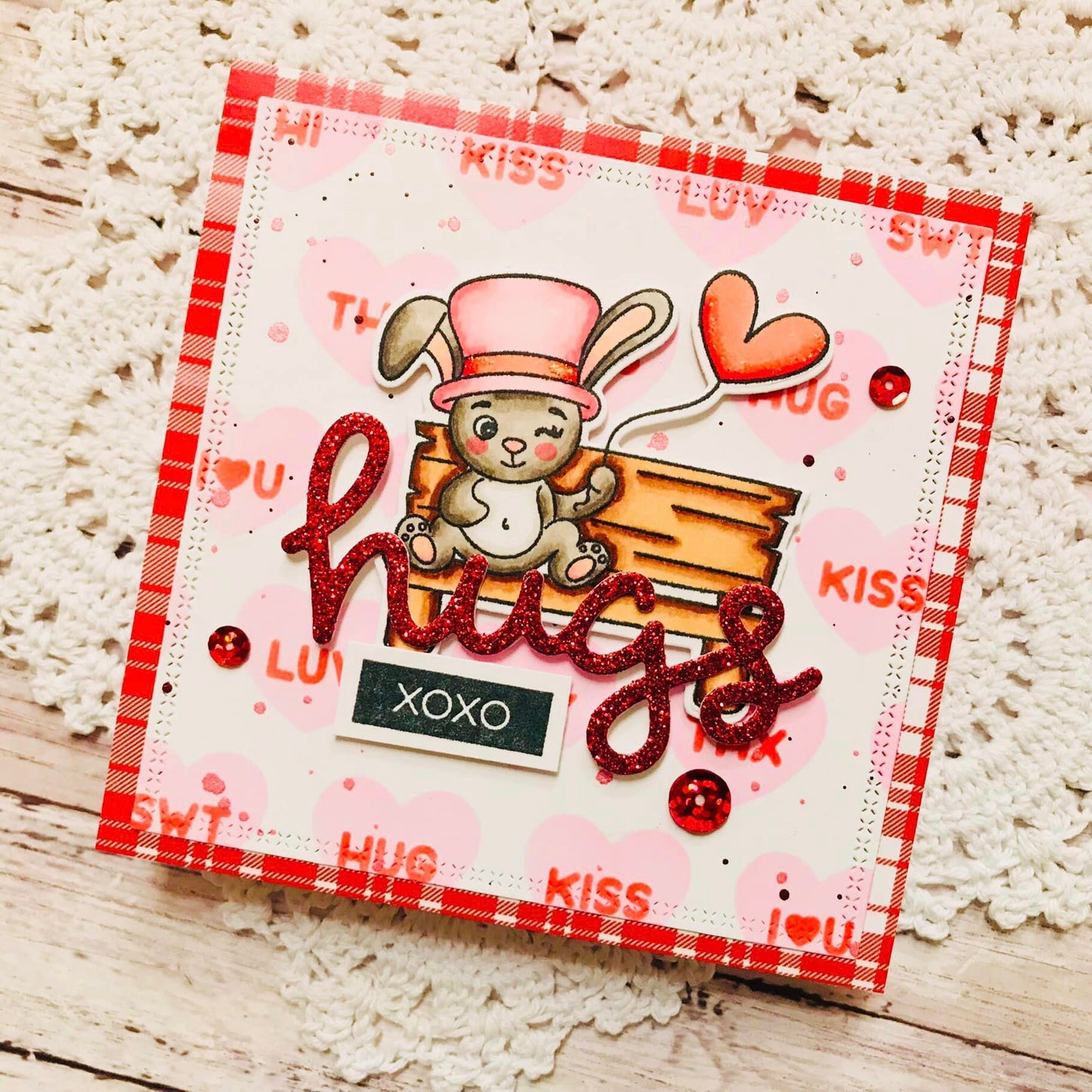 Be Mine Stamps and Pixi Cuts and Love 6x6 paper pad  Bundle