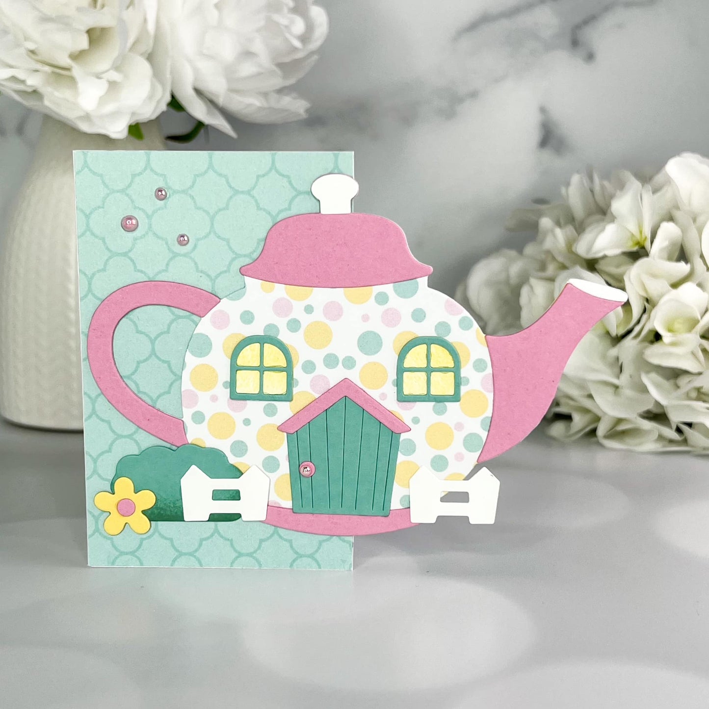 Tea Pot House Die Set