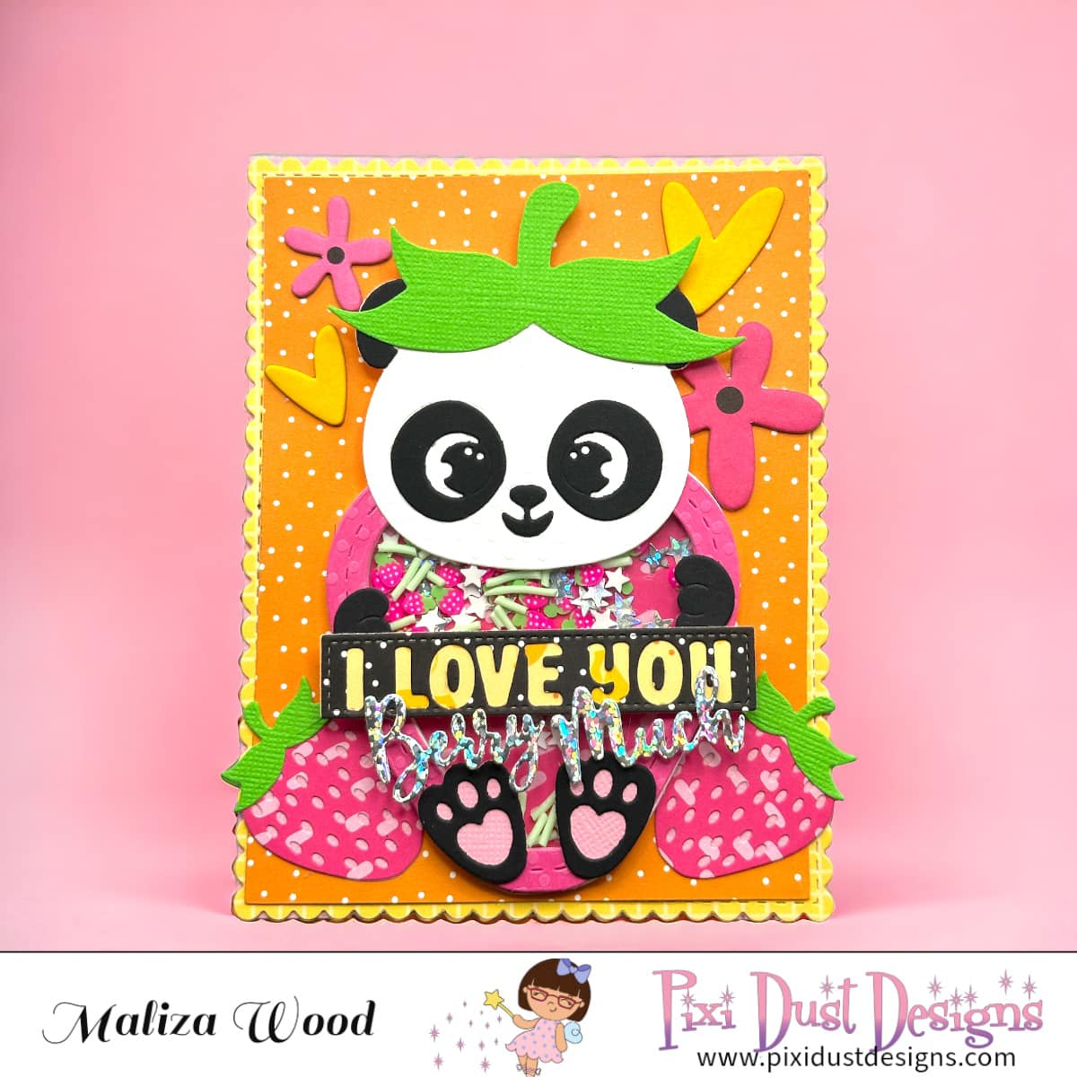 Panda Love Bag Die set