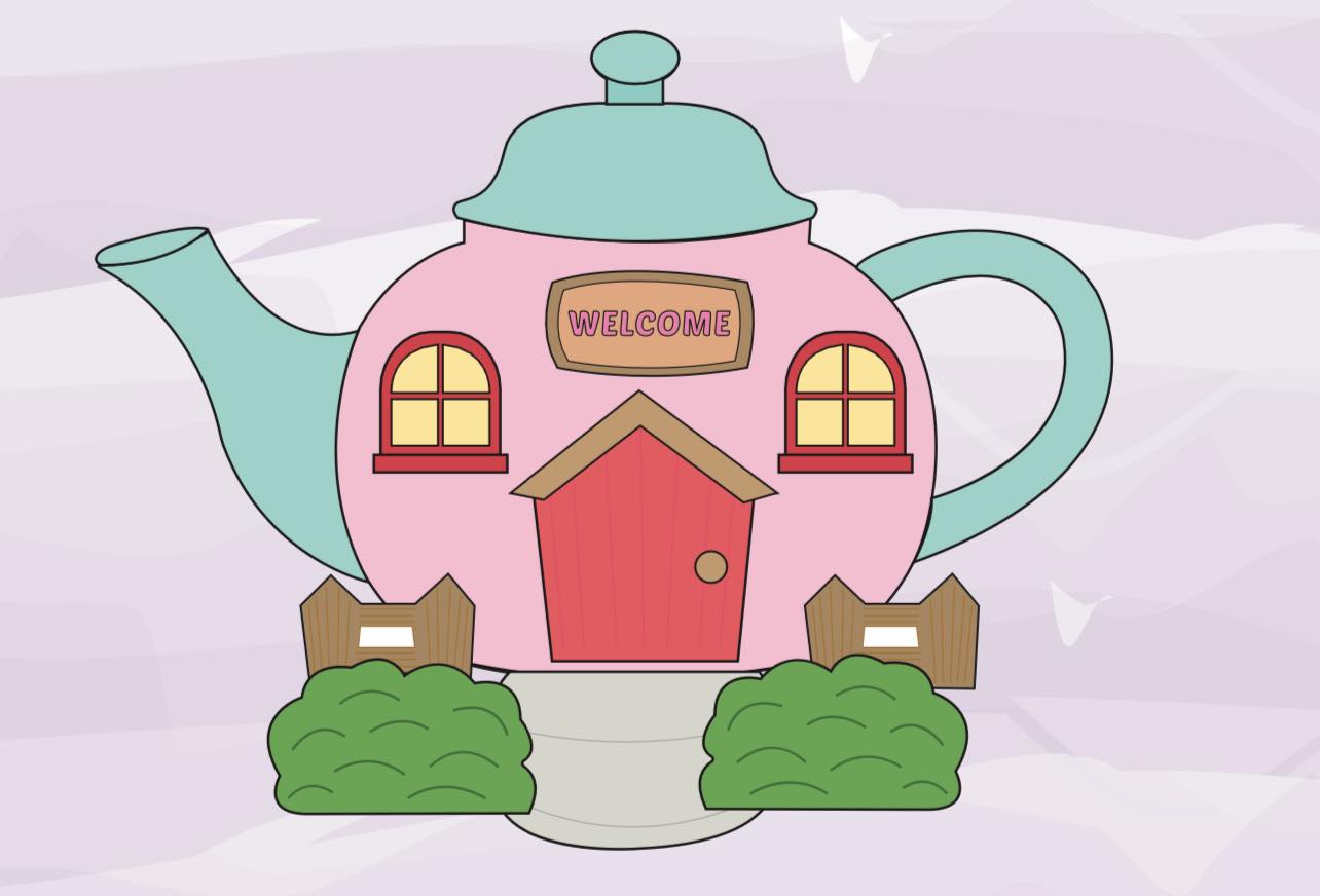 Tea Pot House Die Set