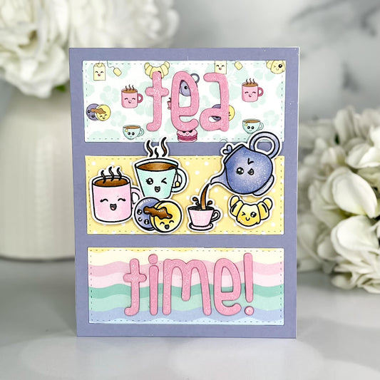 It'a Par-Tea Time Stamps and Pixi Cuts Bundle