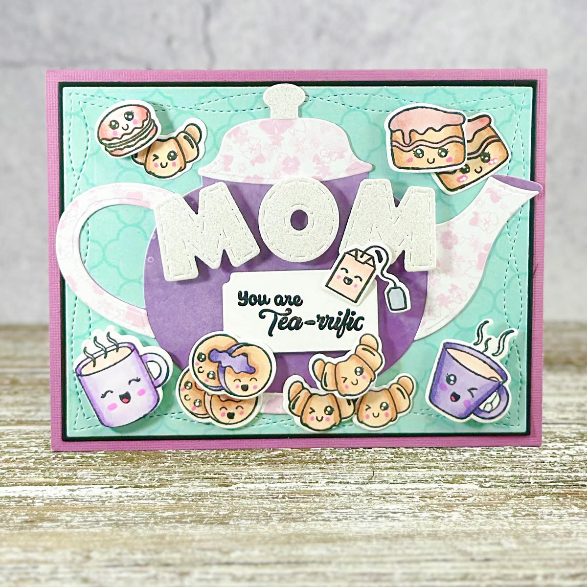 It'a Par-Tea Time Stamps and Pixi Cuts Bundle